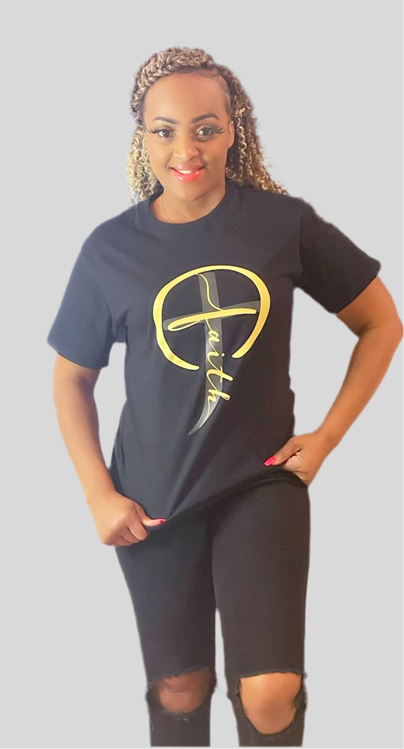 Faith Oversized Logo T-Shirt