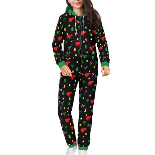 CC - Green Christmas Festive  Comfy Onesie