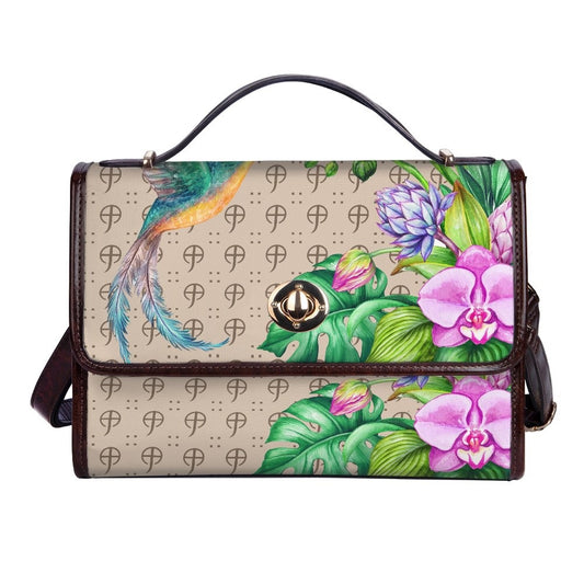 CC-Hummingbird Floral tapestry tote