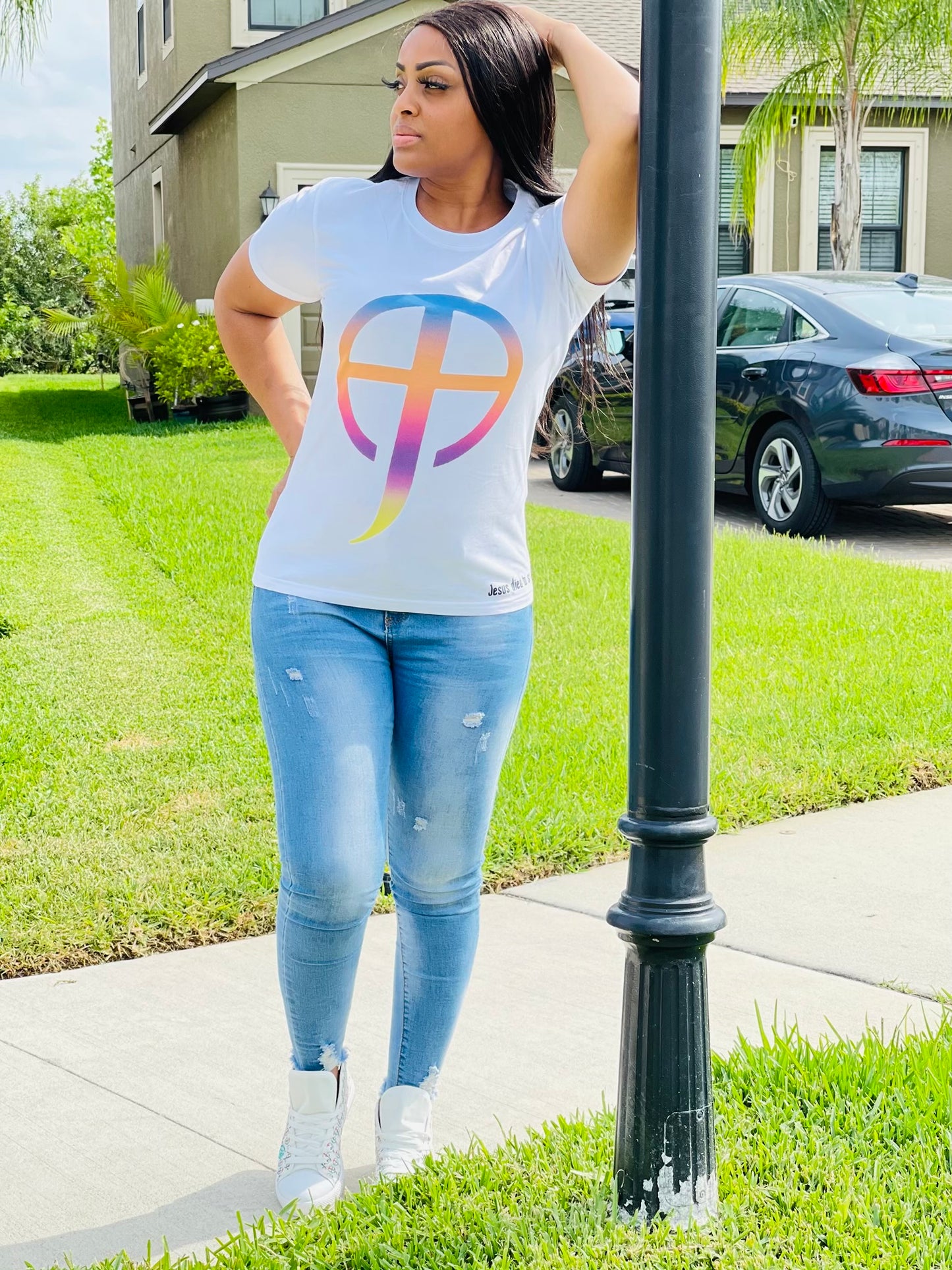 Color Pop Oversized Logo - Women T-Shirt
