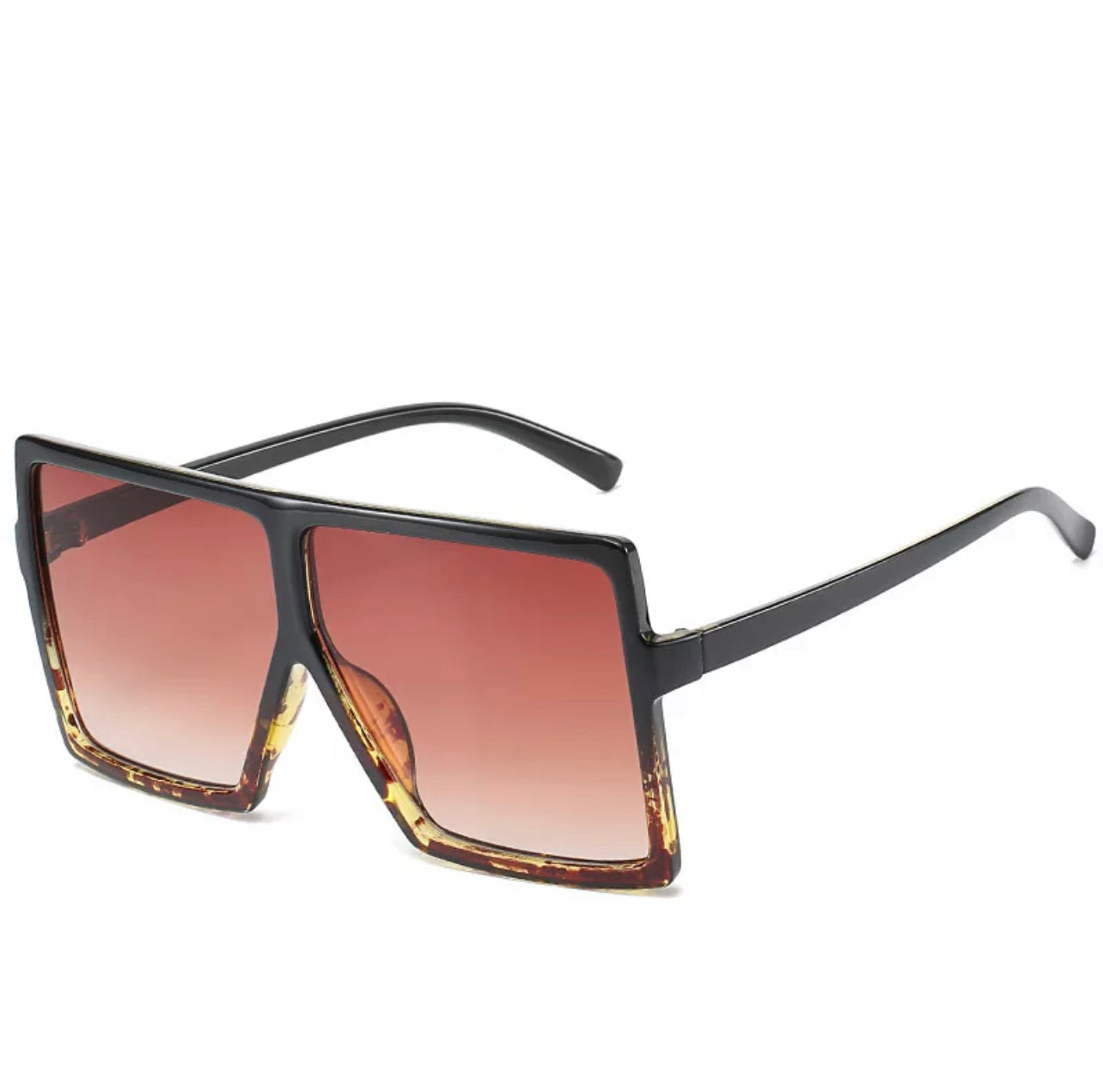 Super Oversize Translucent Square Color Pop Sunglasses