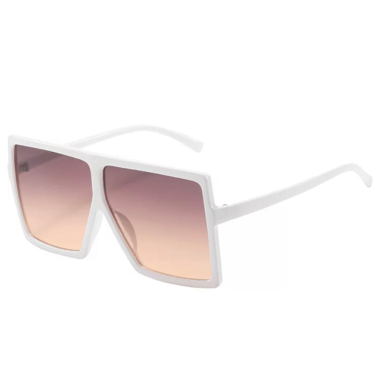 Super Oversize Translucent Square Color Pop Sunglasses