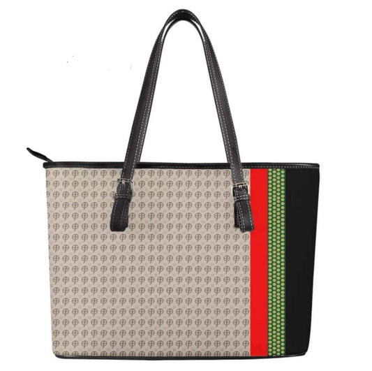 Signature Stripe Purse Collection - Medium Tote