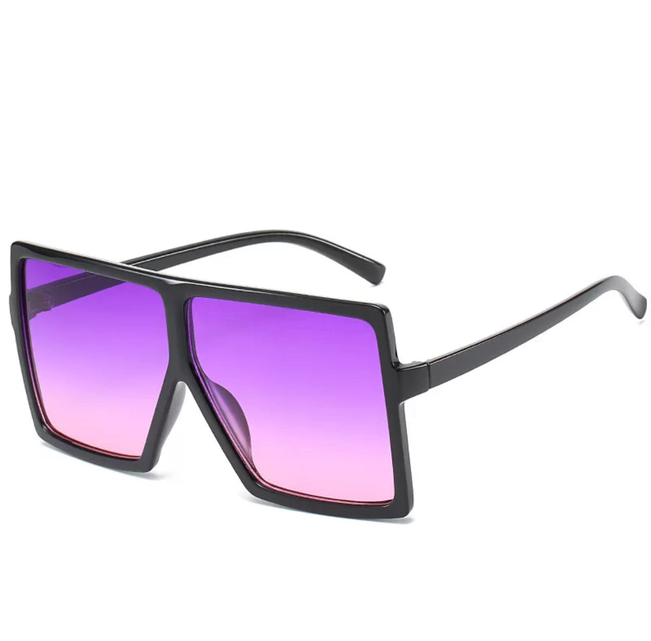 Super Oversize Translucent Square Color Pop Sunglasses