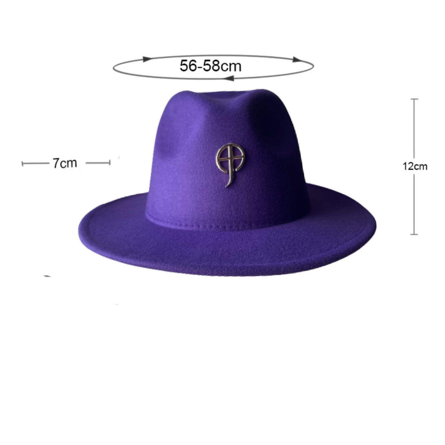 Christ Couture Fedora Wide Rim Hat