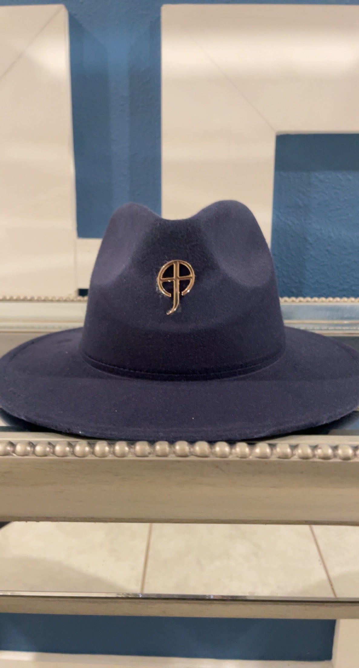 Christ Couture Fedora Wide Rim Hat
