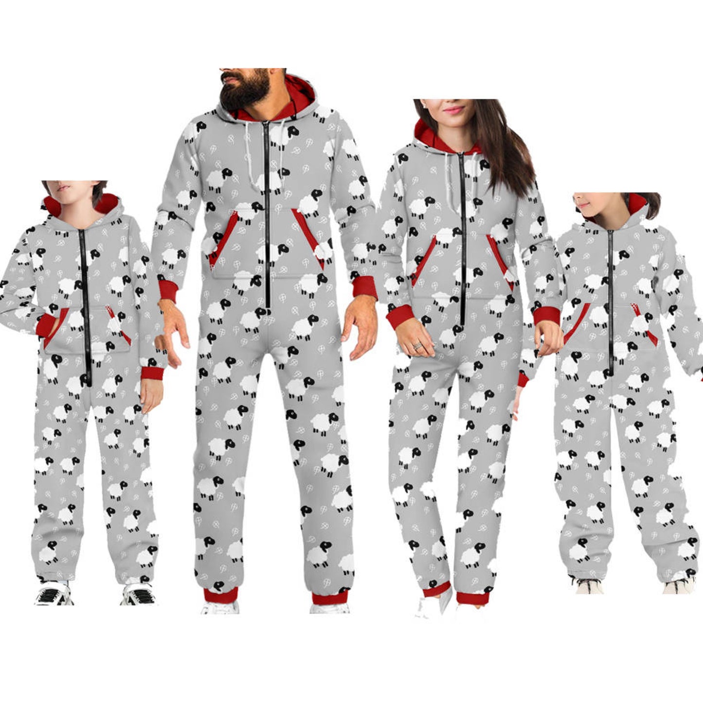 CC- Count the Sheep Pajama Set ( gray)