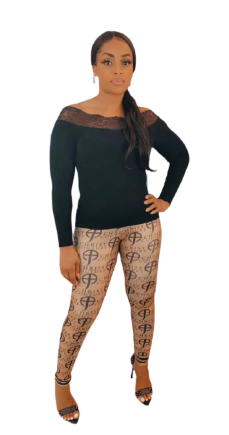 Signature All Over Logo Leggings