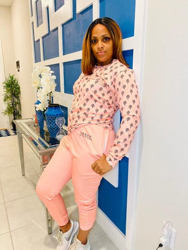 CCF Signature Salmon High-Rise Jogger Set