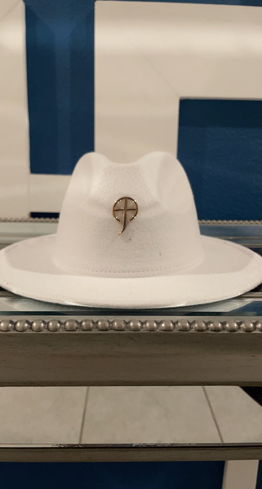 Christ Couture Fedora Wide Rim Hat