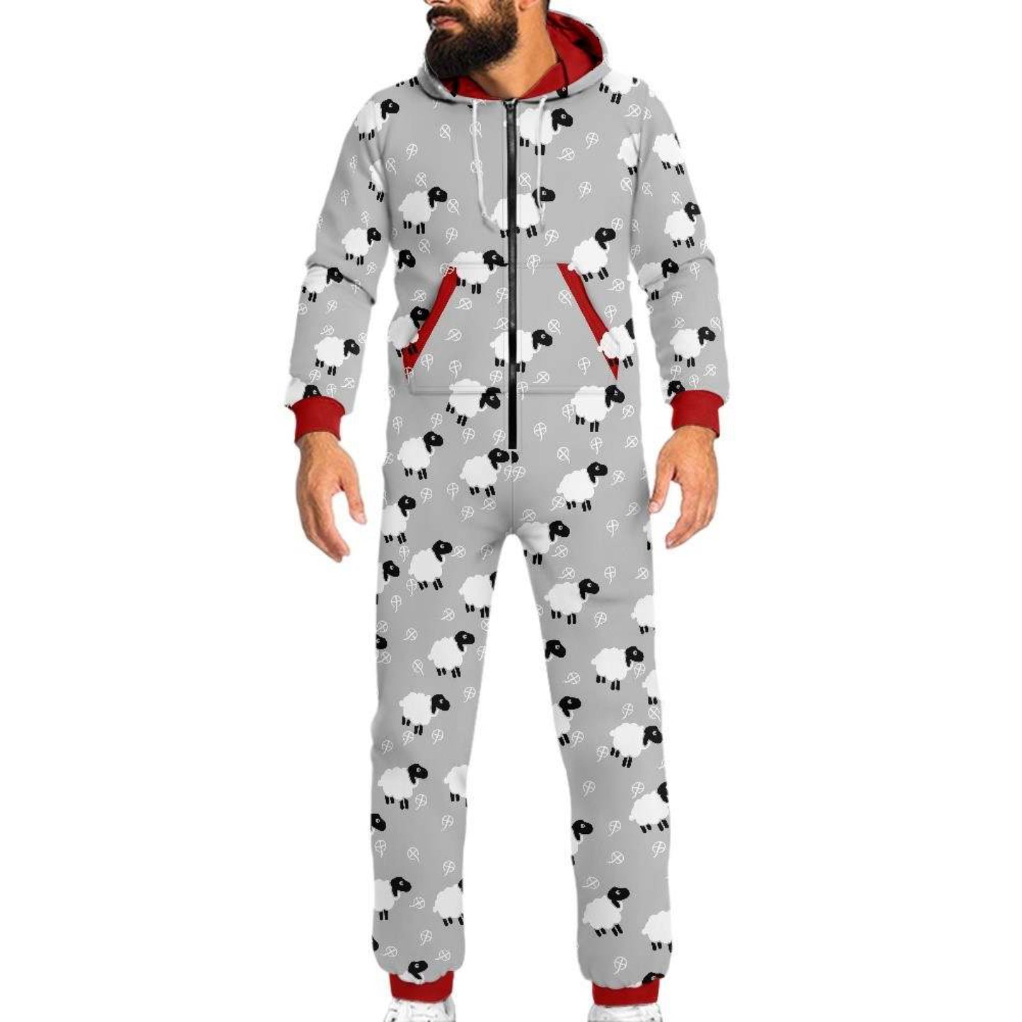 CC- Count the Sheep Pajama Set ( gray)