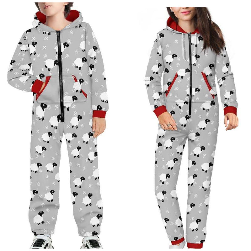 CC- Count the Sheep Pajama Set ( gray)